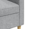 vidaXL - Driezitsbank - 210 - cm - stof - lichtgrijs