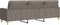 vidaXL - Driezitsbank - 210 - cm - stof - taupe