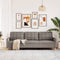 vidaXL - Driezitsbank - 210 - cm - stof - taupe