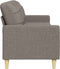 vidaXL - Driezitsbank - 210 - cm - stof - taupe