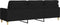 vidaXL - Driezitsbank - 210 - cm - stof - zwart
