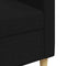 vidaXL - Driezitsbank - 210 - cm - stof - zwart