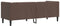 vidaXL - Driezitsbank - Chesterfield-stijl - kunstleer - bruin