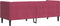 vidaXL - Driezitsbank - Chesterfield-stijl - met - bolsters - fluweel - wijnrood