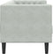 vidaXL - Driezitsbank - Chesterfield-stijl - met - bolsters - fluweel - lichtgrijs