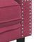 vidaXL - Driezitsbank - Chesterfield-stijl - met - bolsters - fluweel - wijnrood