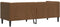 vidaXL - Driezitsbank - Chesterfield-stijl - met - bolsters - kunstsuède - bruin