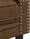 vidaXL - Driezitsbank - Chesterfield-stijl - met - bolsters - kunstsuède - bruin