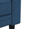 vidaXL - Driezitsbank - Chesterfield-stijl - stof - blauw