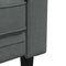 vidaXL - Driezitsbank - Chesterfield-stijl - stof - donkergrijs