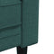 vidaXL - Driezitsbank - Chesterfield-stijl - stof - donkergroen