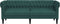vidaXL - Driezitsbank - Chesterfield-stijl - stof - donkergroen
