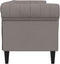 vidaXL - Driezitsbank - Chesterfield-stijl - stof - taupe