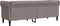 vidaXL - Driezitsbank - Chesterfield-stijl - stof - taupe