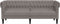 vidaXL - Driezitsbank - Chesterfield-stijl - stof - taupe