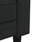 vidaXL - Driezitsbank - Chesterfield-stijl - stof - zwart