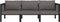 vidaXL - Driezitsbank - met - kussens - poly - rattan - antraciet