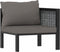 vidaXL - Driezitsbank - met - kussens - poly - rattan - antraciet