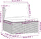 vidaXL - Driezitsbank - met - kussens - poly - rattan - bruin
