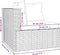 vidaXL - Driezitsbank - met - kussens - poly - rattan - bruin