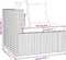 vidaXL - Driezitsbank - met - kussens - poly - rattan - grijs