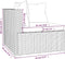 vidaXL - Driezitsbank - met - kussens - poly - rattan - zwart