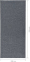 vidaXL - Droogloopmat - 100x250 - cm - grijs