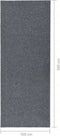 vidaXL - Droogloopmat - 100x300 - cm - grijs