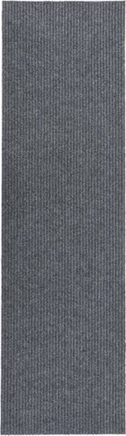 vidaXL - Droogloopmat - 100x400 - cm - grijs