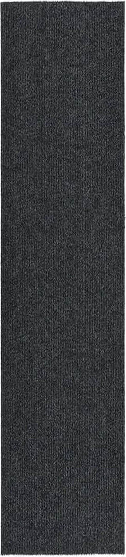 vidaXL - Droogloopmat - 100x450 - cm - antracietkleurig