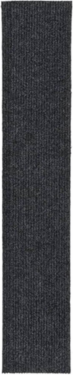 vidaXL - Droogloopmat - 100x500 - cm - antracietkleurig