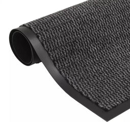 vidaXL Droogloopmat rechthoekig getuft 40x60 cm antraciet
