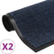 vidaXL Droogloopmat rechthoekig getuft 40x60 cm antraciet