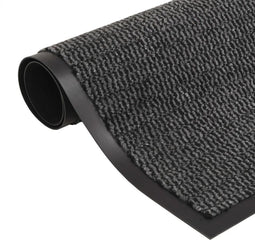 vidaXL - Droogloopmat - rechthoekig - getuft - 60x90 - cm - antraciet