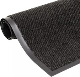 vidaXL - Droogloopmat - rechthoekig - getuft - 90x150 - cm - zwart