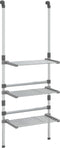 vidaXL - Droogrek - 3-laags - hangend - aluminium