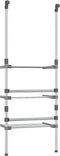 vidaXL - Droogrek - 3-laags - hangend - aluminium