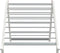 vidaXL - Droogrek - voor - badkuip - uitschuifbaar - 53-90 - cm - aluminium