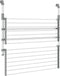 vidaXL - Droogrek - voor - balkon - 89x25x(60-95) - cm - aluminium