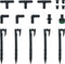 vidaXL - Druppelslang - 0,6'' - 10 - m - rubber - zwart