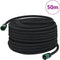 vidaXL - Druppelslang - 0,6'' - 50 - m - rubber - zwart