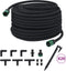 vidaXL - Druppelslang - 0,6'' - 50 - m - rubber - zwart