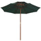 vidaXL - Dubbeldekker - parasol - 270x270 - cm - houten - paal - groen