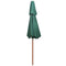 vidaXL - Dubbeldekker - parasol - 270x270 - cm - houten - paal - groen