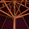vidaXL - Dubbeldekker - parasol - 270x270 - cm - houten - paal - groen