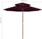 vidaXL - Dubbeldekker - parasol - 270x270 - cm - houten - paal - crèmewit