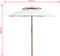 vidaXL - Dubbeldekker - parasol - 270x270 - cm - houten - paal - crèmewit