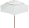 vidaXL - Dubbeldekker - parasol - 270x270 - cm - houten - paal - crèmewit