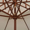 vidaXL - Dubbeldekker - parasol - 270x270 - cm - houten - paal - crèmewit