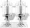 vidaXL - Dubbele - sapdispenser - roestvrij - staal - 2x8 - L